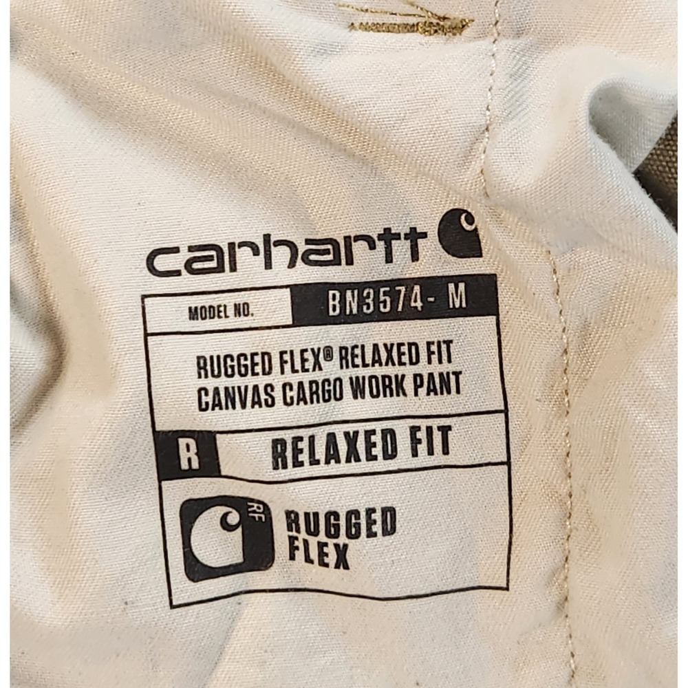Carhartt Pants Mens 42x32 Beige Relaxed Straight Rigby Dungaree 103574 253 - Picture 6 of 10